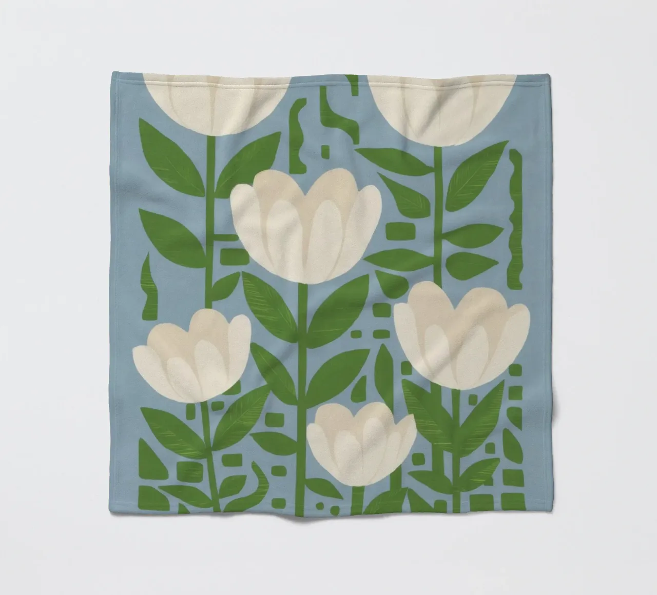 Tulipano bianco Serenity coperta in pile da Lunar Valentina