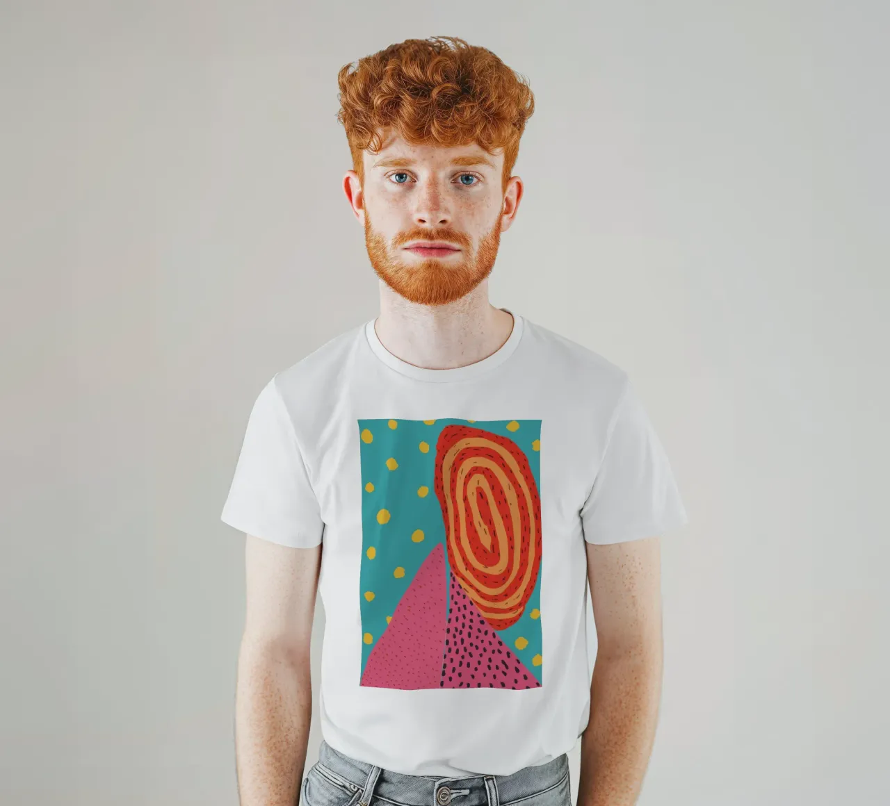 Parco giochi astratto a pois t-shirt da Solar Paint
