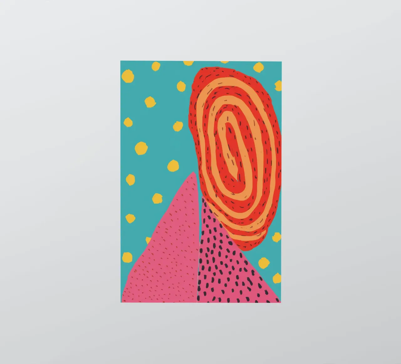 Abstract Polka Playground sticker by Solar Paint