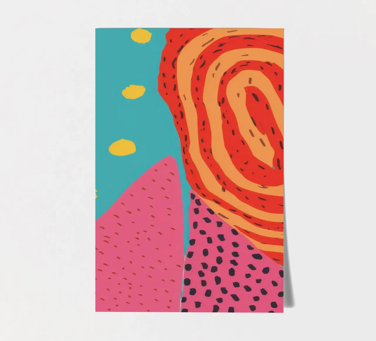 Abstract Polka Playground sticker sheet by Solar Paint