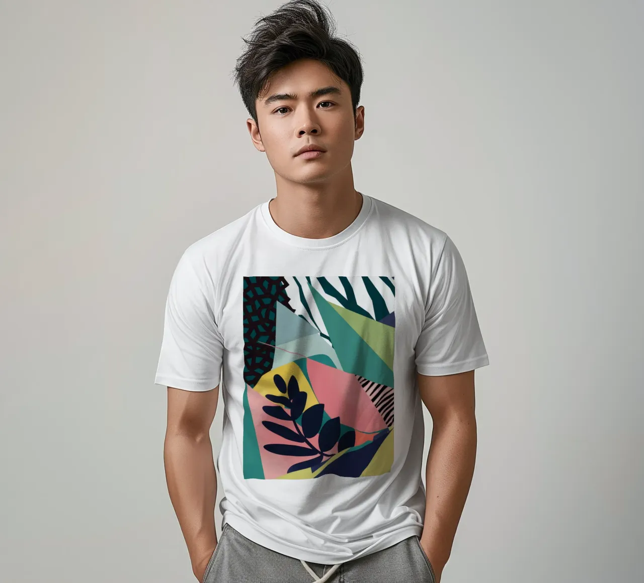 Lumière fragmentée de la jungle t-shirt de Line Fable