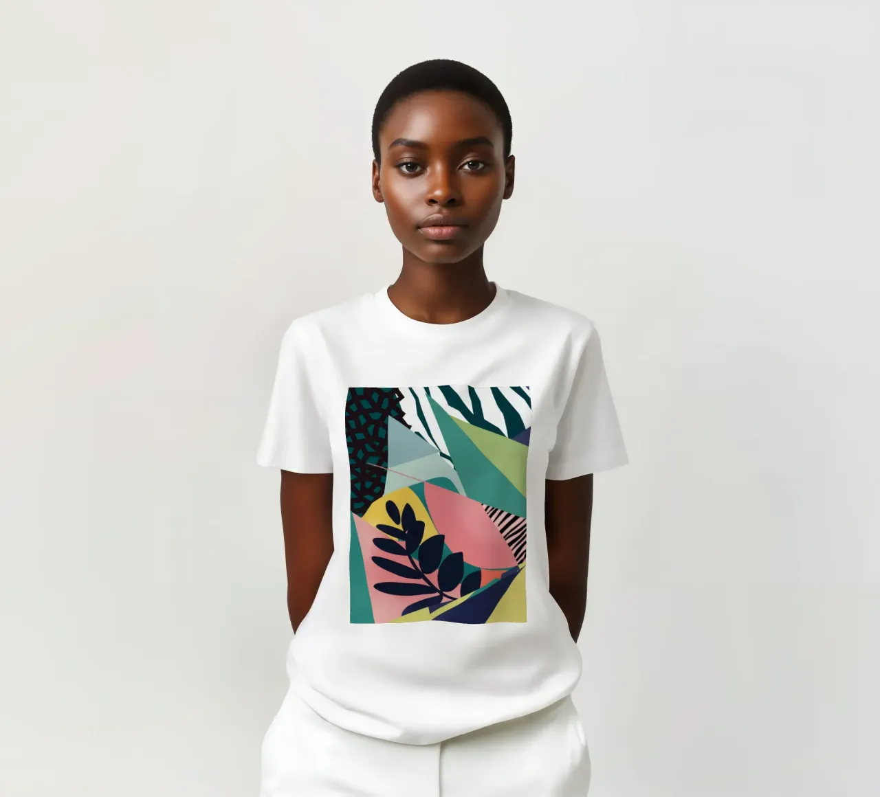 Lumière fragmentée de la jungle t-shirt de Line Fable