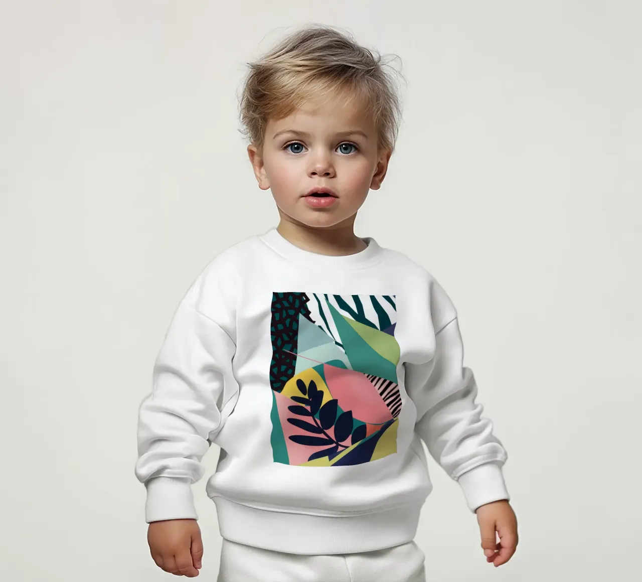 Luz fragmentada de la jungla sudadera de bebé de Line Fable