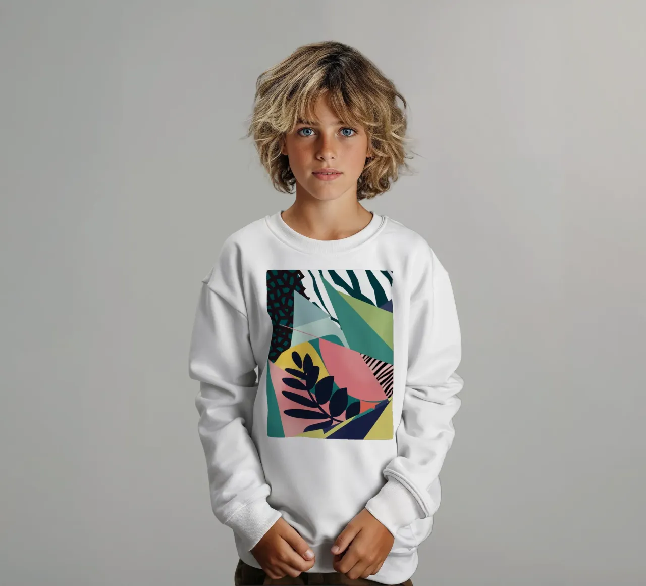 Luz fragmentada de la jungla sudadera para niño de Line Fable