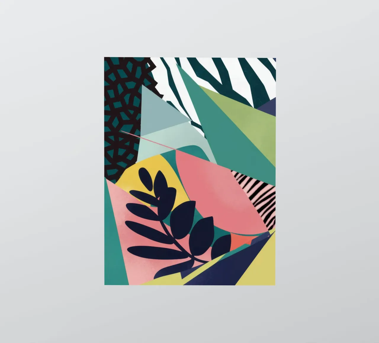 Gefragmenteerd Jungle Licht sticker van Line Fable