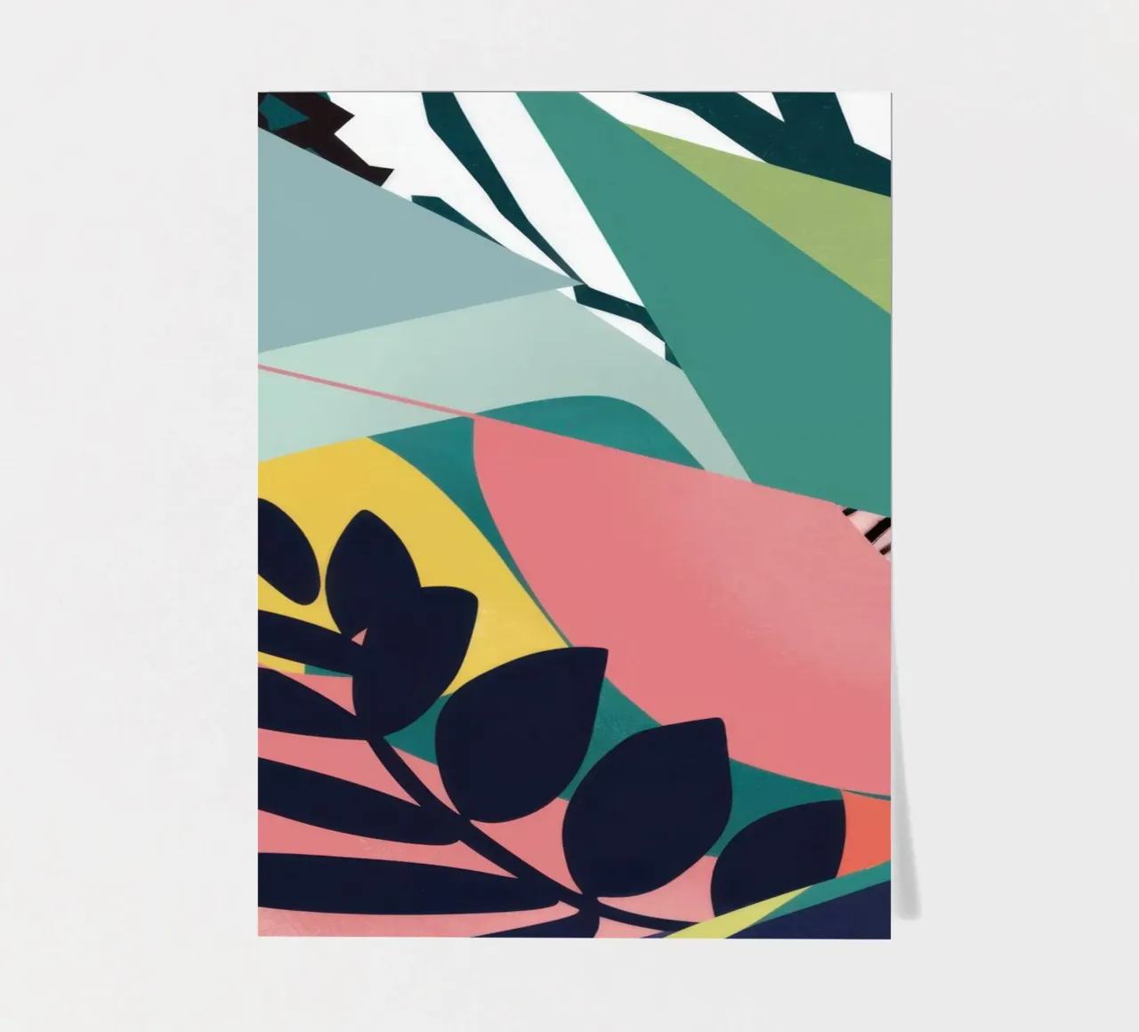 Lumière fragmentée de la jungle planche autocollant de Line Fable