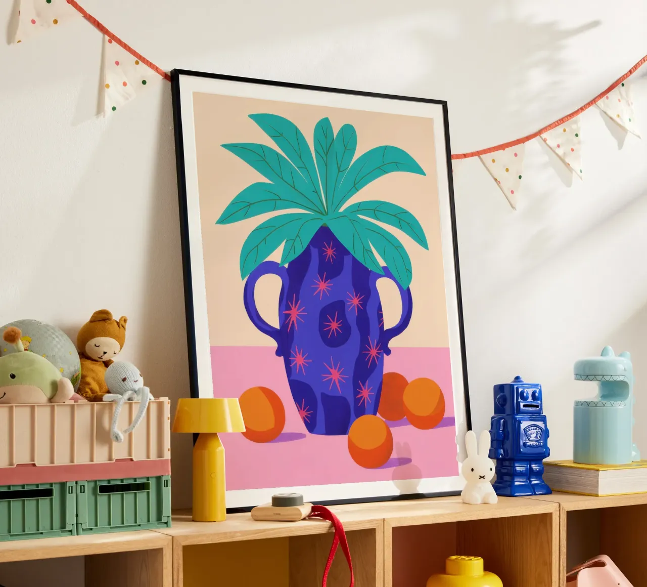Palma ornata Immobile poster da Line Fable