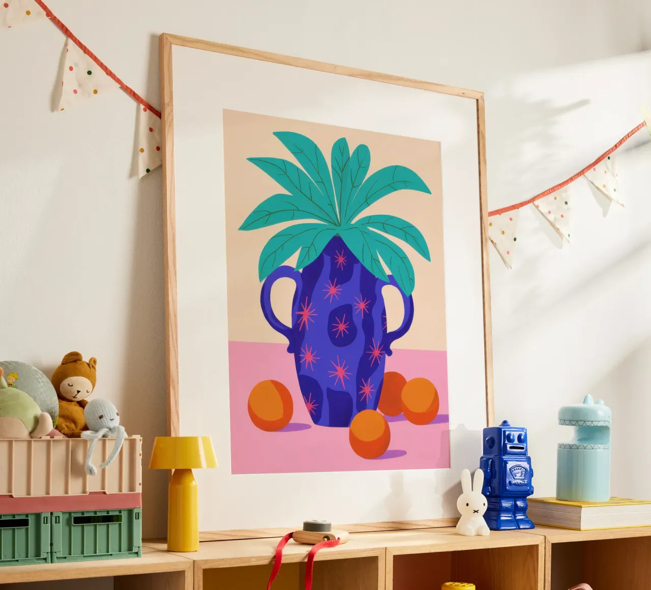 Palma ornata Immobile poster da Line Fable