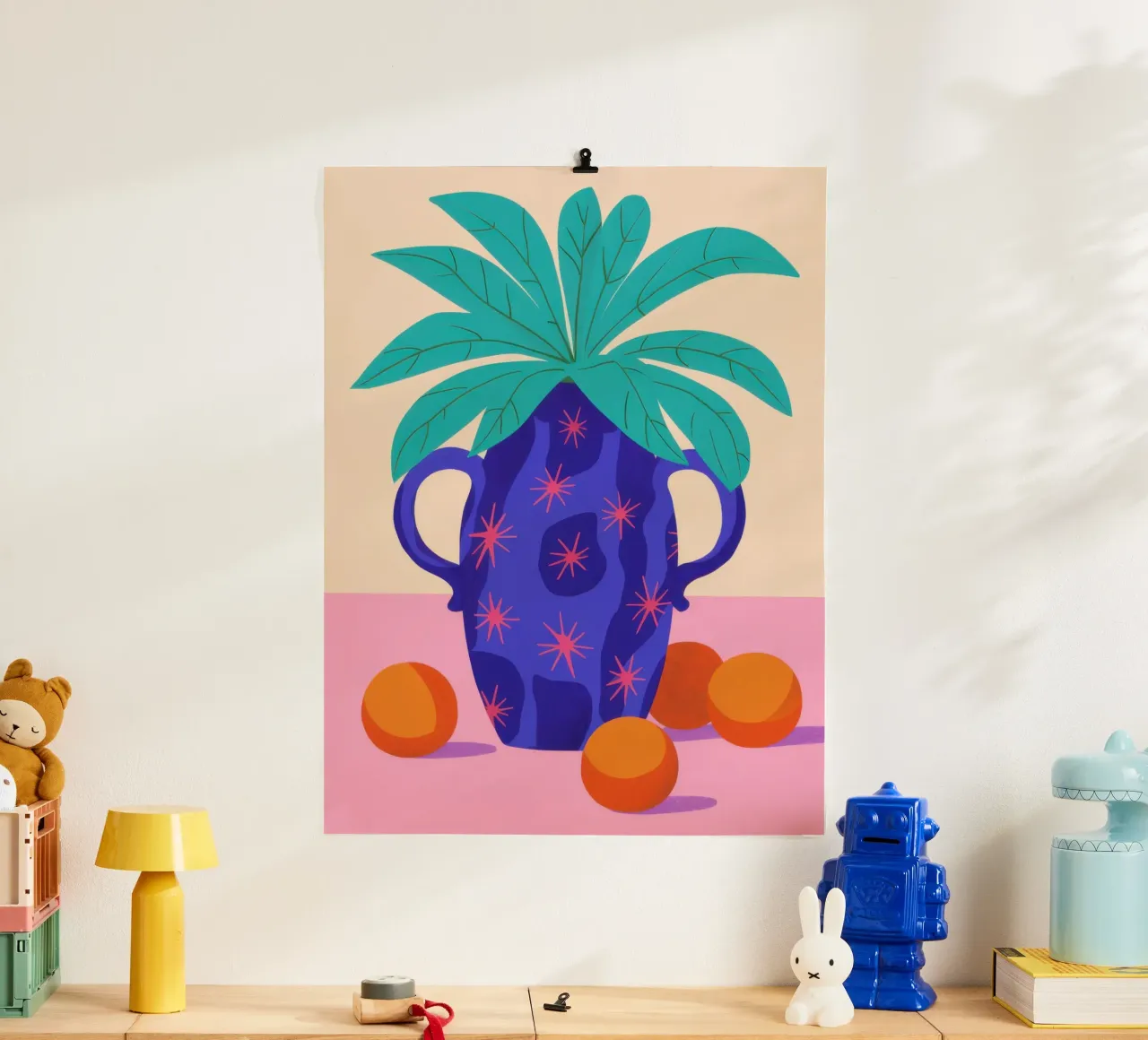 Palma ornata Immobile poster da Line Fable