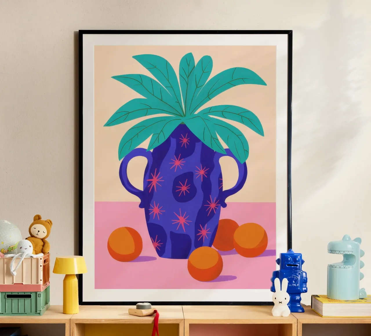 Palma ornata Immobile poster da Line Fable