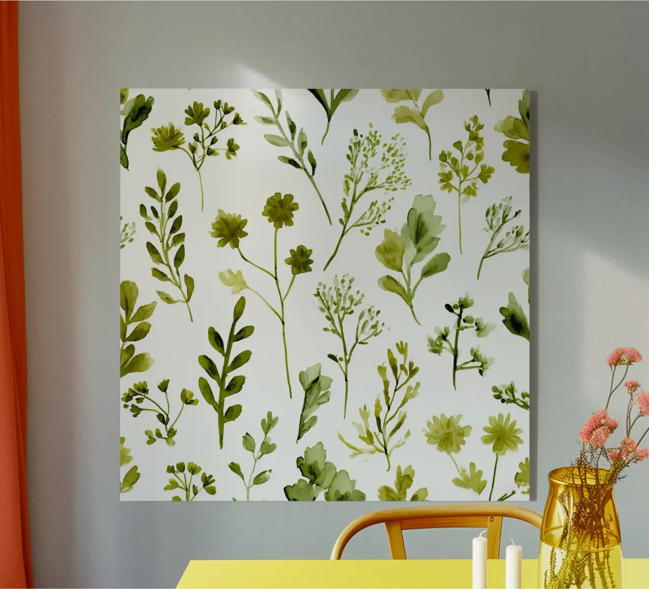 Greenery Sampler acrylic glass by Sophia Calder Studio