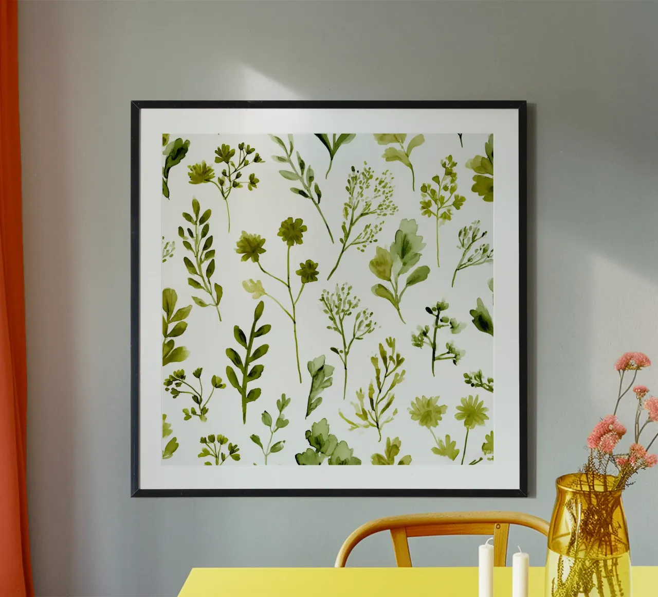 Greenery Sampler poster by Sophia Calder Studio