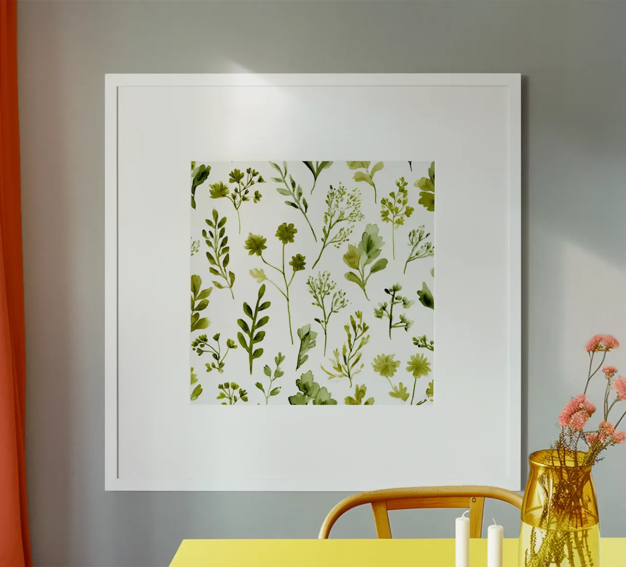 Greenery Sampler poster by Sophia Calder Studio