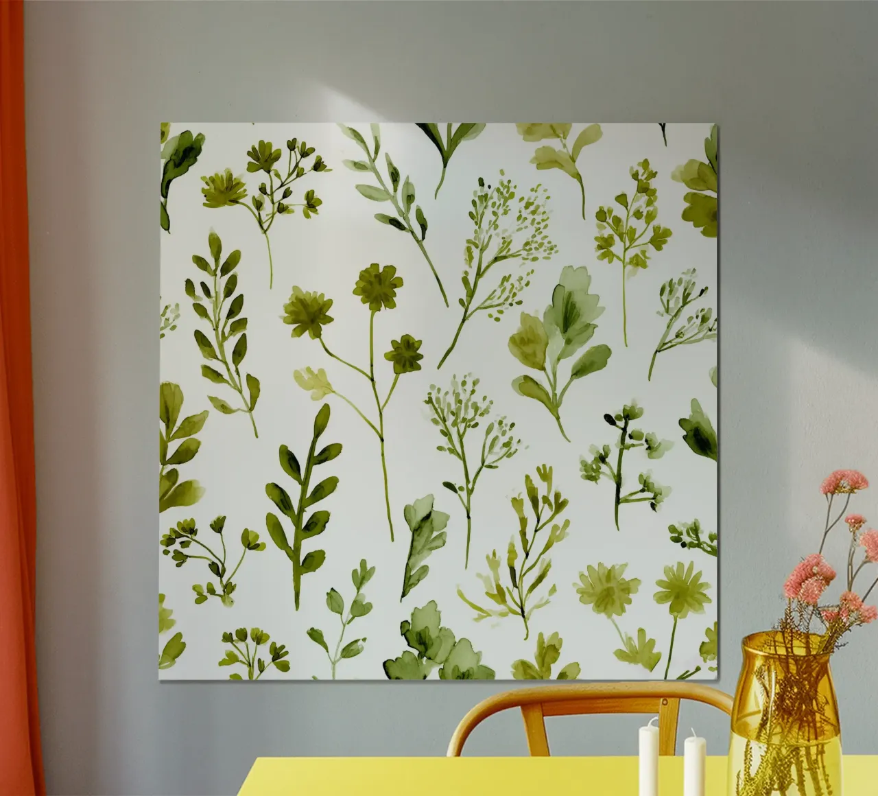 Greenery Sampler poster by Sophia Calder Studio