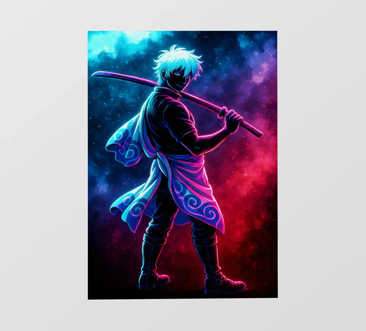 Soul Of Gintama Gintoki Sakata pellicola backlit da DGSoulheroes