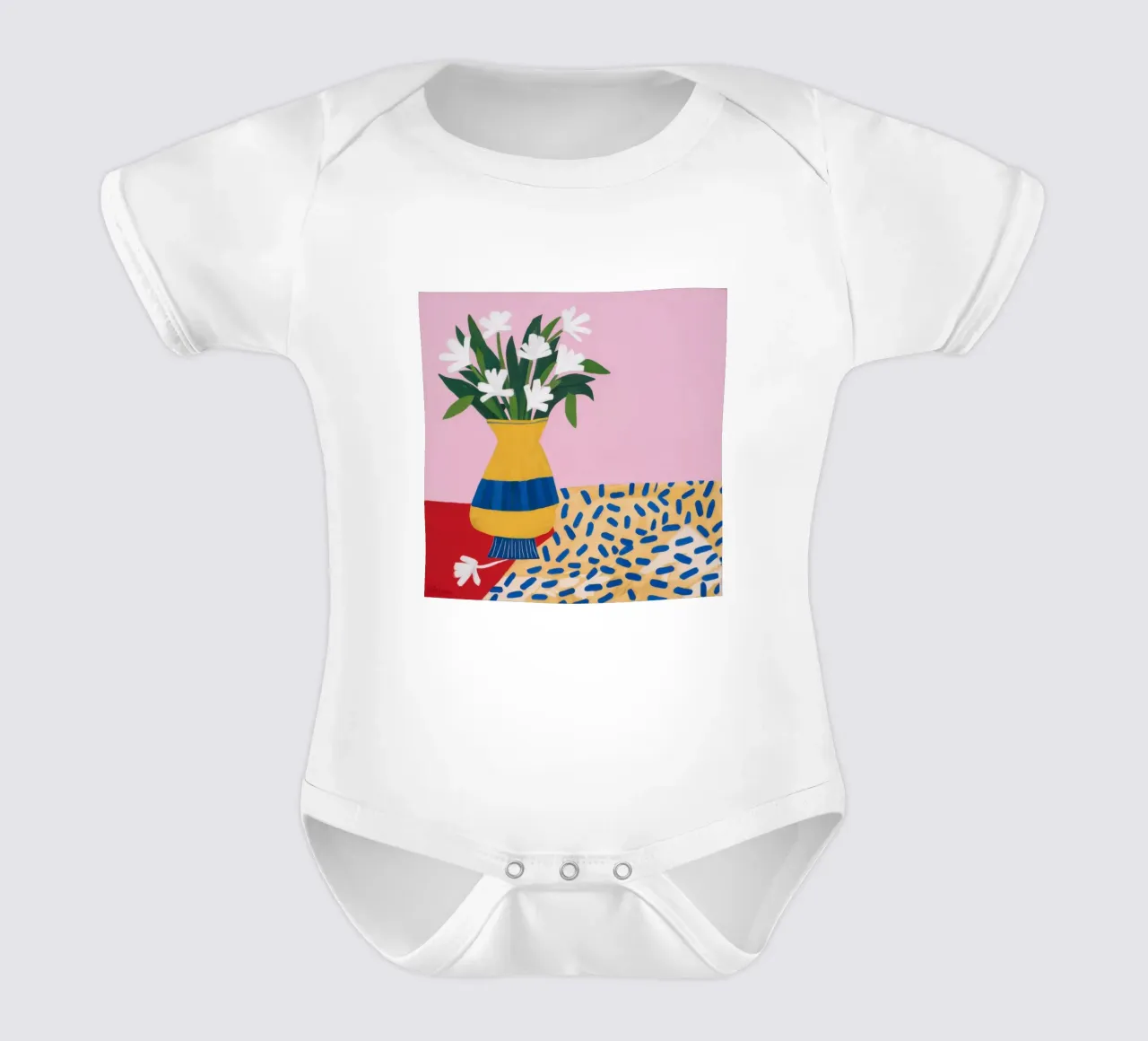 Vaso di sole Quiete body neonato maniche corte da Lunar Valentina