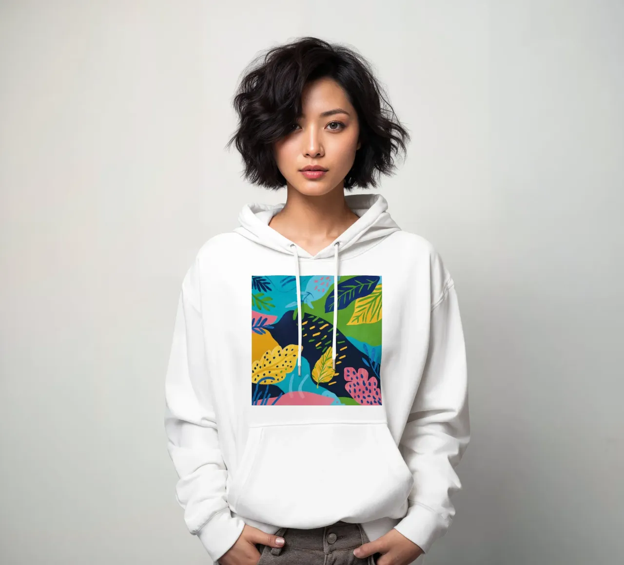 Paesaggio a colori fluidi felpa con cappuccio da Solar Paint