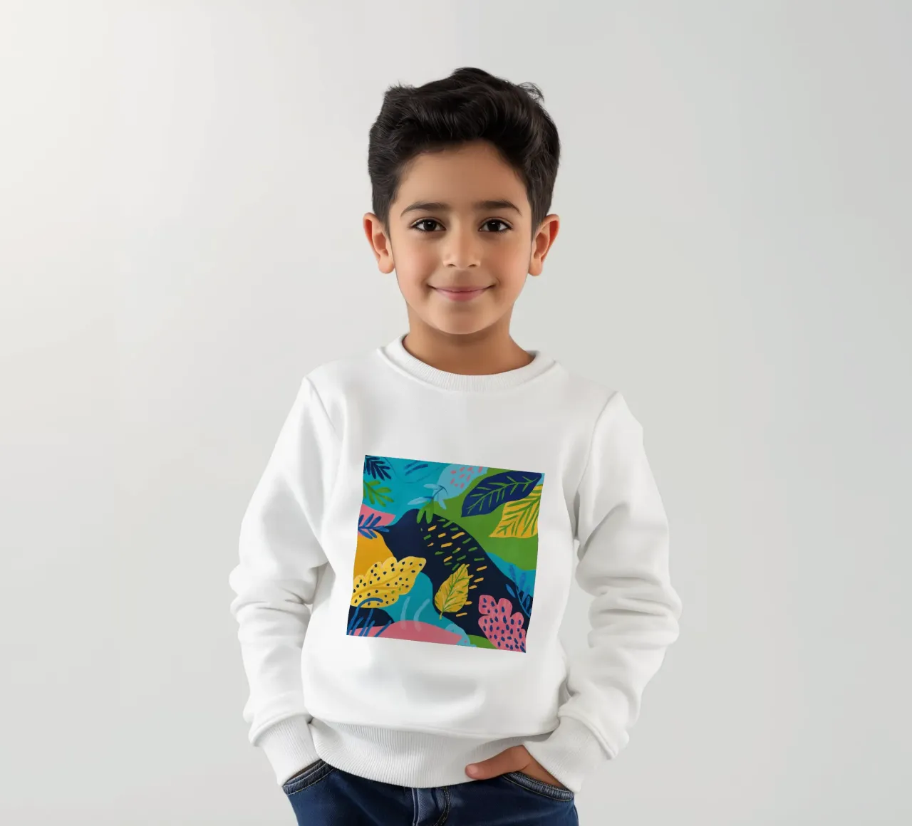 Paesaggio a colori fluidi felpa bambino da Solar Paint