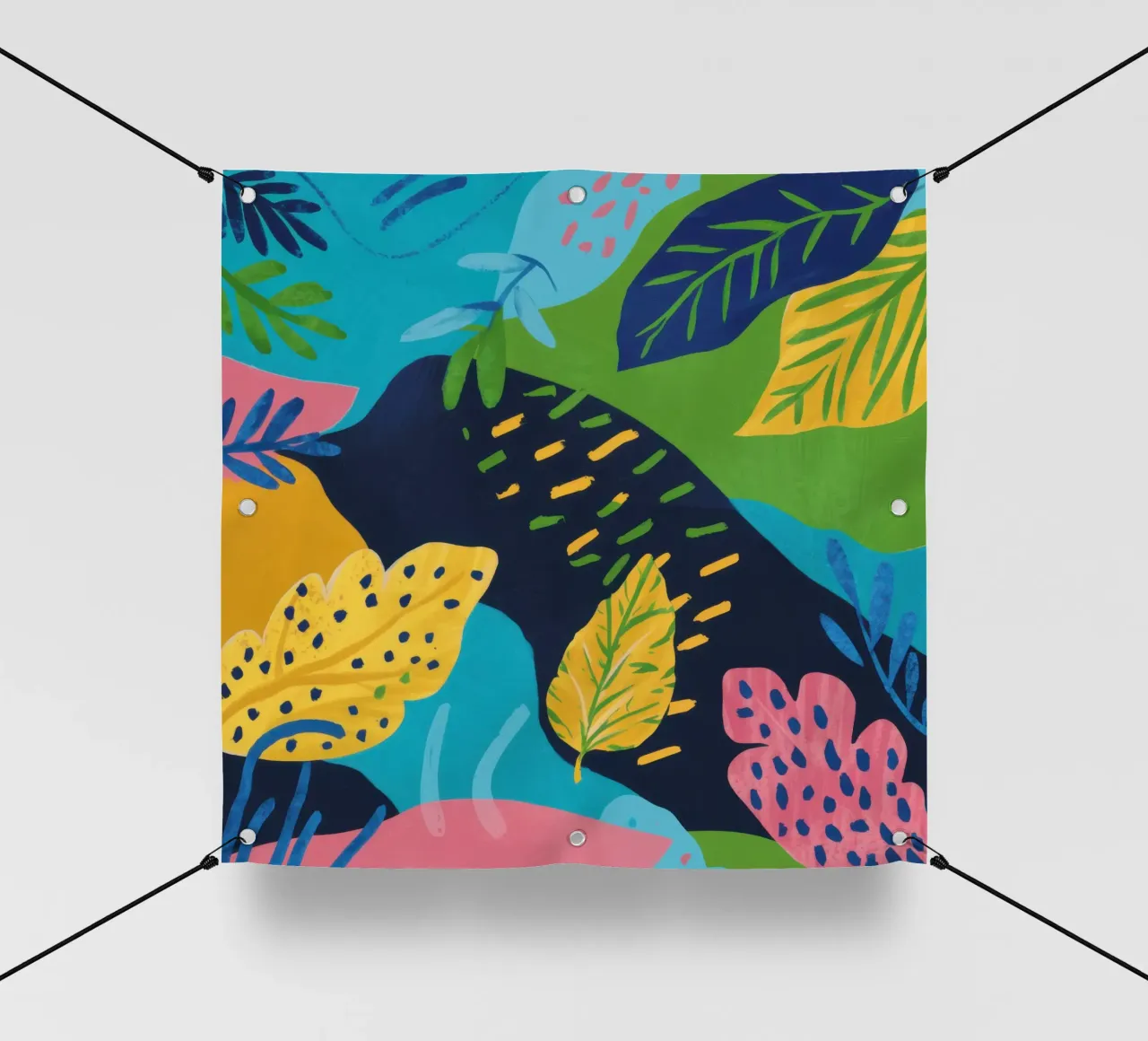 Paesaggio a colori fluidi telo in pvc da Solar Paint