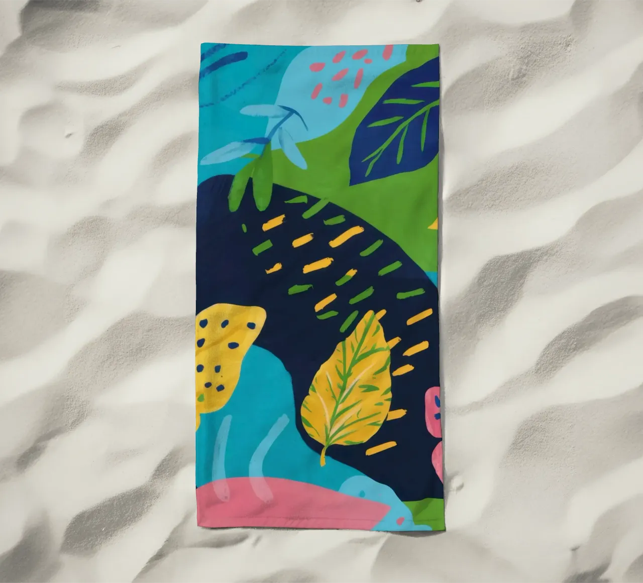 Paesaggio a colori fluidi telo mare da Solar Paint