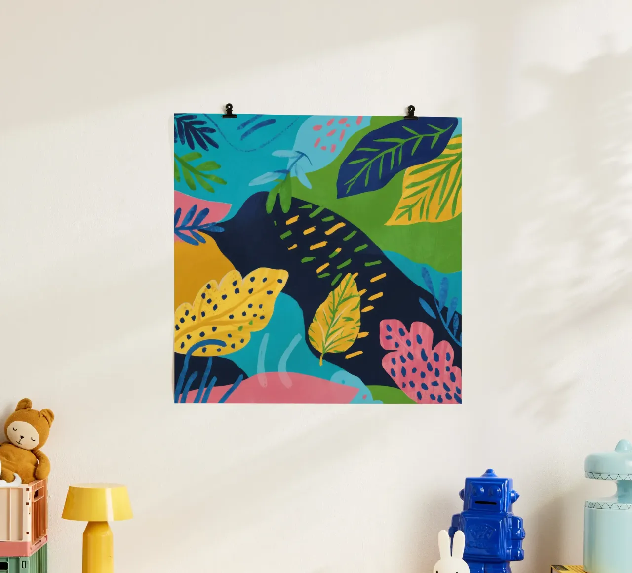 Paesaggio a colori fluidi poster da Solar Paint