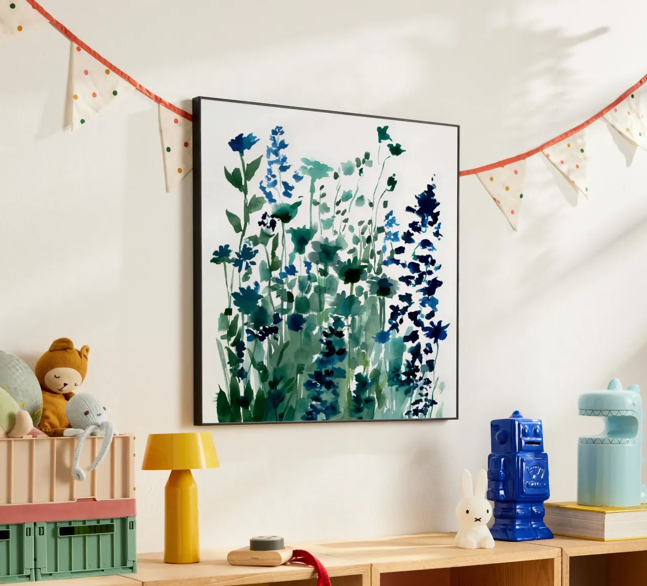 Cluster Indaco pannello forex da Sophia Calder Studio