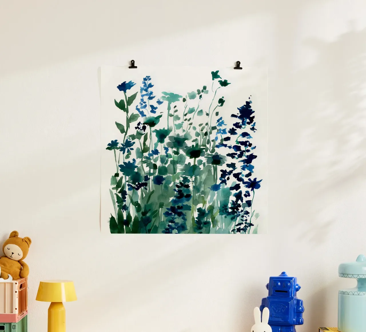 Cluster Indaco poster da Sophia Calder Studio