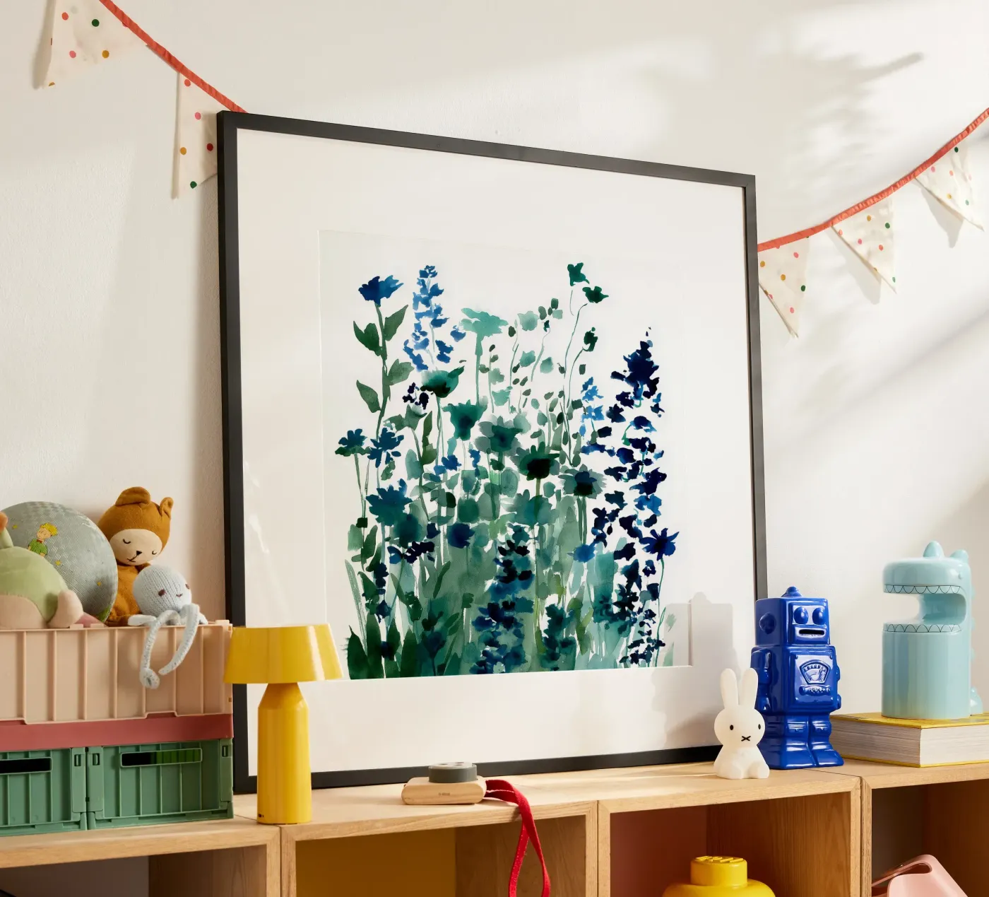 Indigo Cluster poster da Sophia Calder Studio