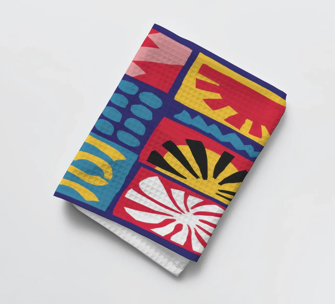 Folk Art Pattern Grid torchon de Line Fable