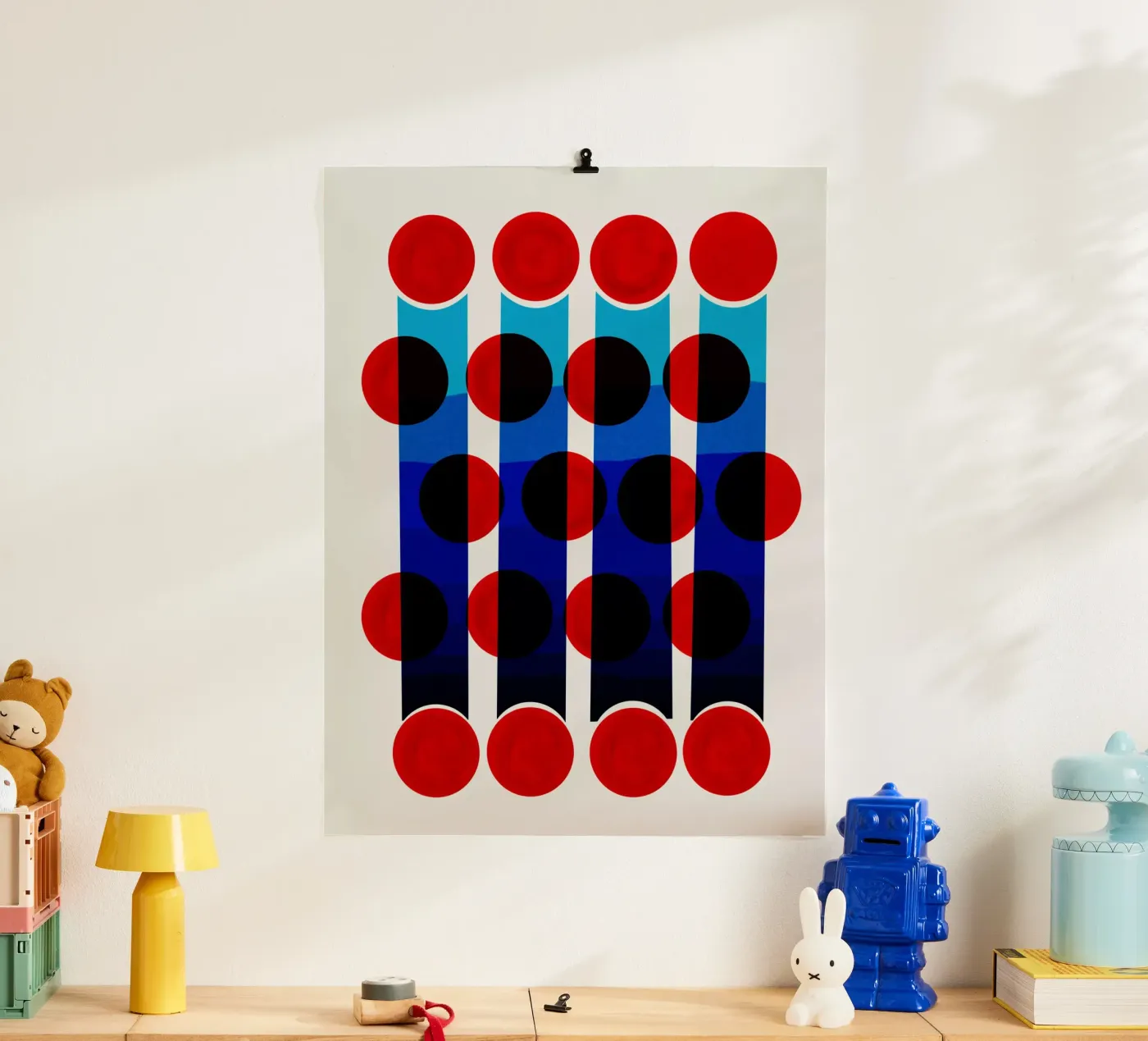 Flicker Abstract poster van Fox & Velvet