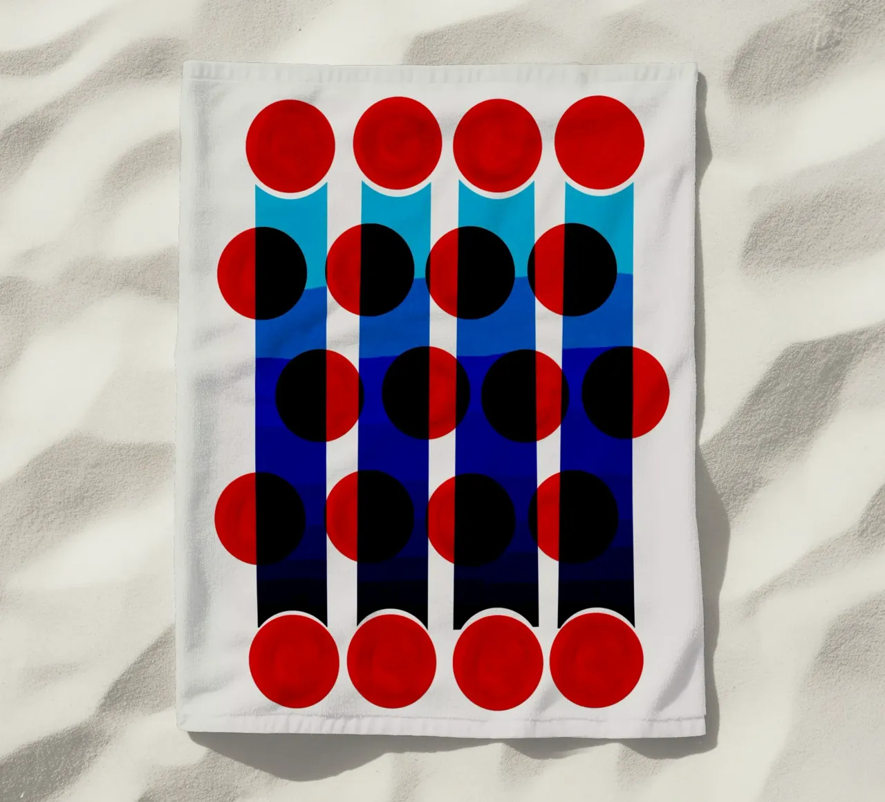 Sfarfallio astratto telo mare da Fox & Velvet