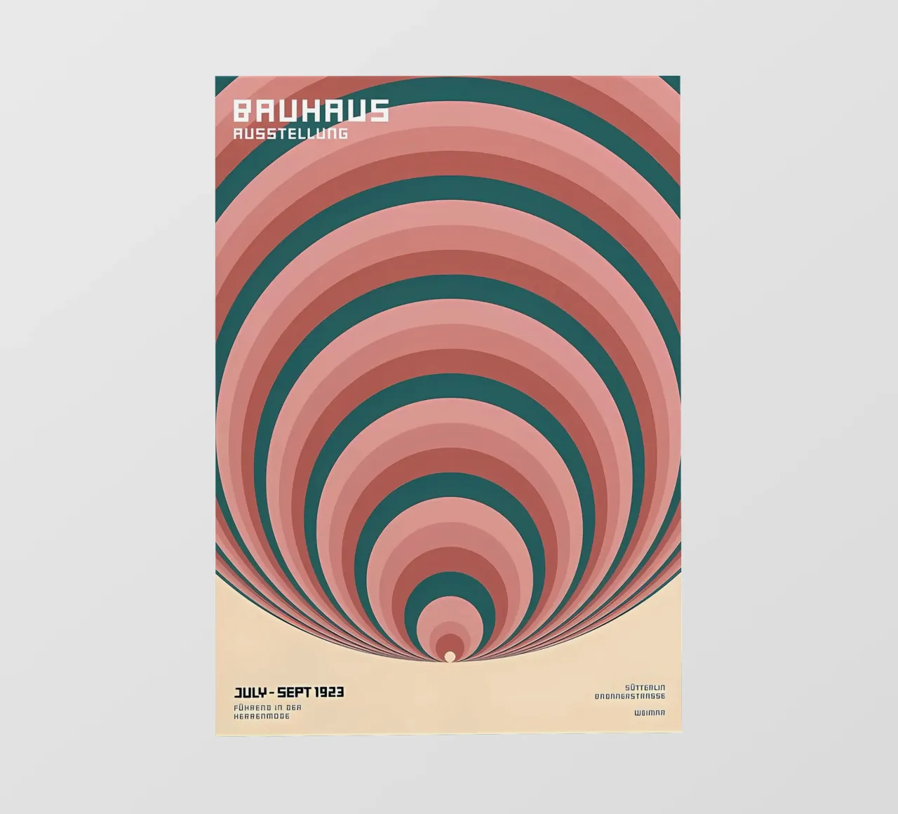 Mostra Bauhaus 1923 telo in pvc da Sigurd