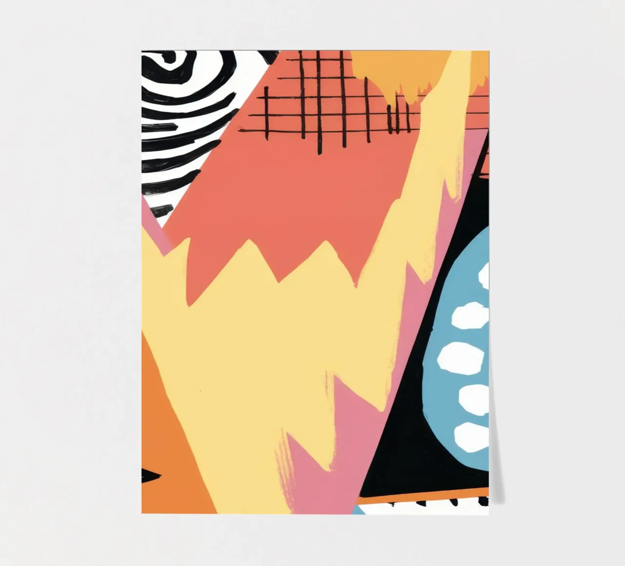 Gioco di forme moderniste foglio adesivo da Frosh Pallete