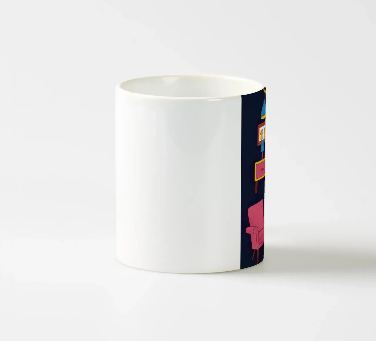 Gemütliche Nacht Interieur Keramik Tasse von Lunar Valentina