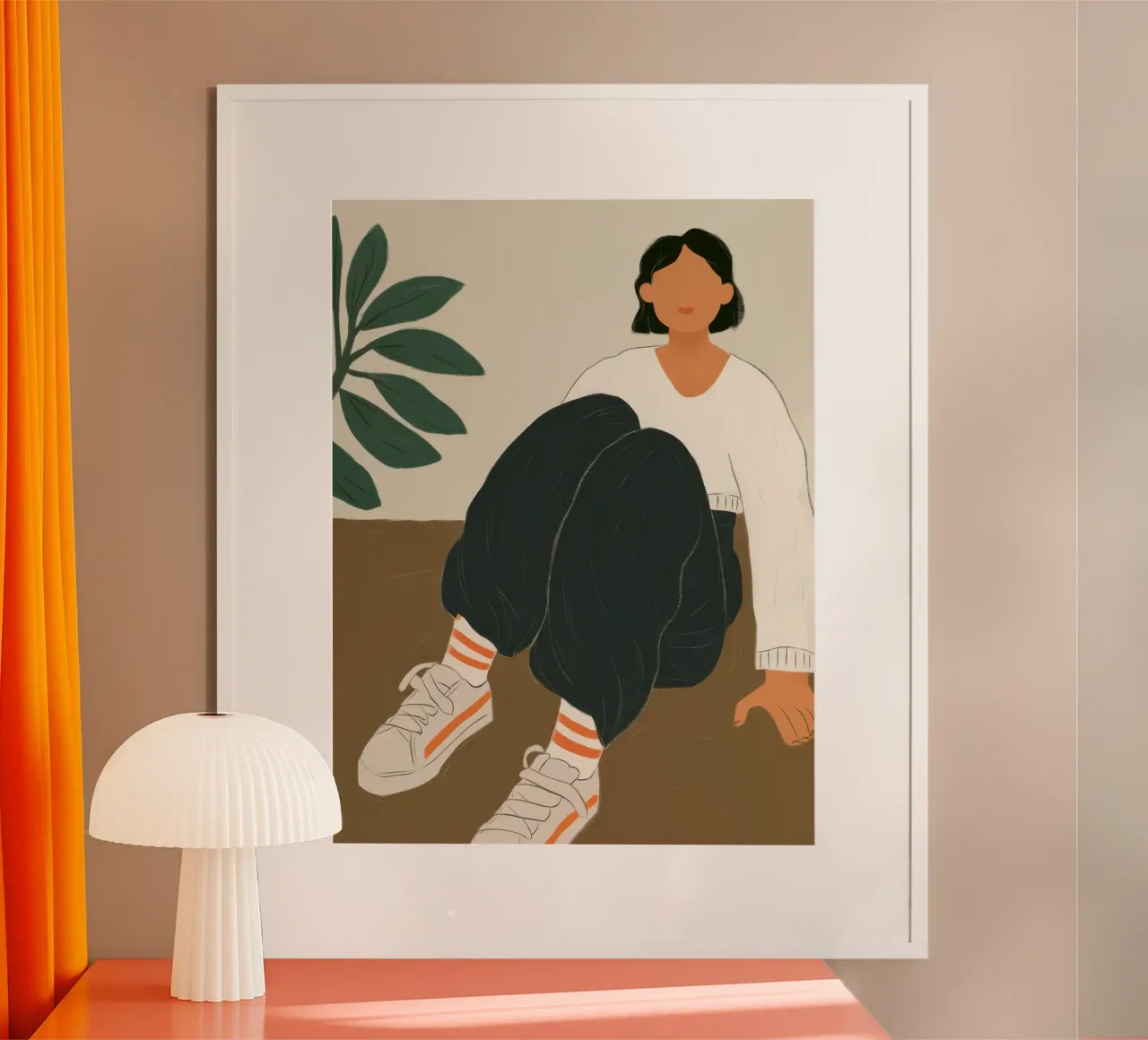 Con i piedi per terra nel verde poster da Solar Paint