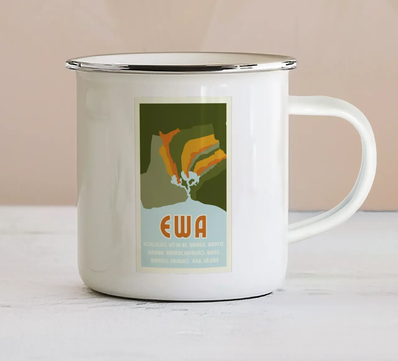 Retro Ewa tazza in smalto da sayre shop