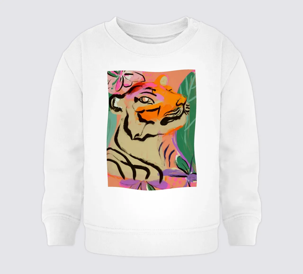 Tiger In Jungle felpa neonato da treechild