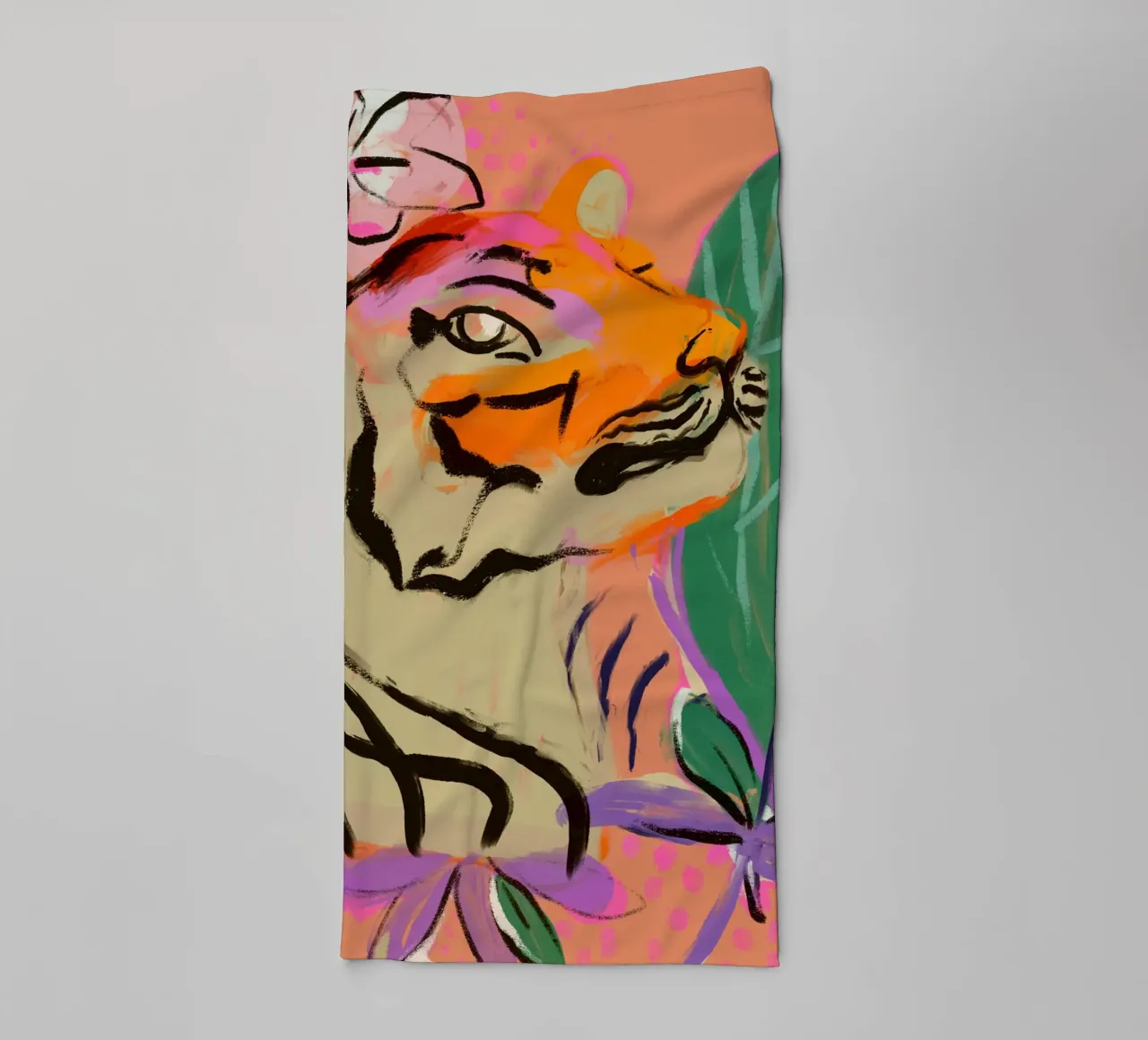 Tiger In Jungle asciugamano da bagno da treechild