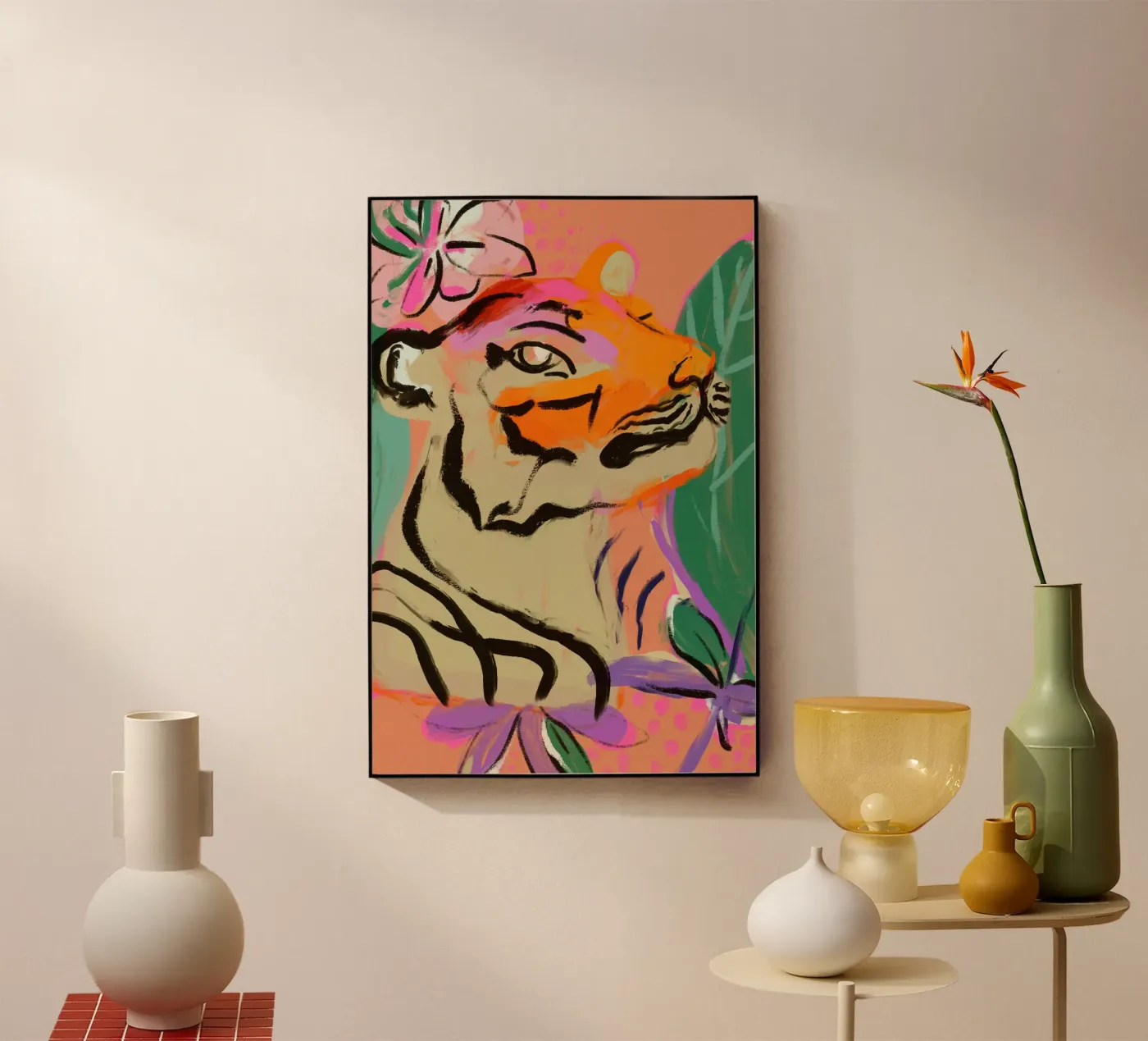 Tiger In Jungle plexiglass da treechild