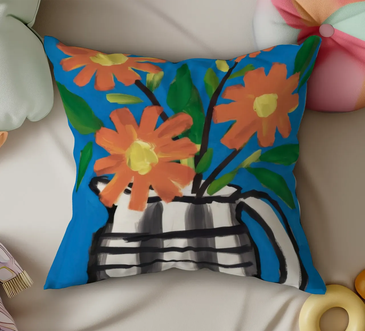Scacchiera Bloom Pop cuscino da Frosh Pallete