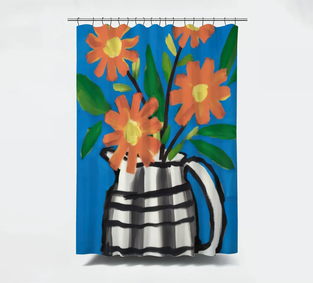 Scacchiera Bloom Pop tenda da doccia da Frosh Pallete