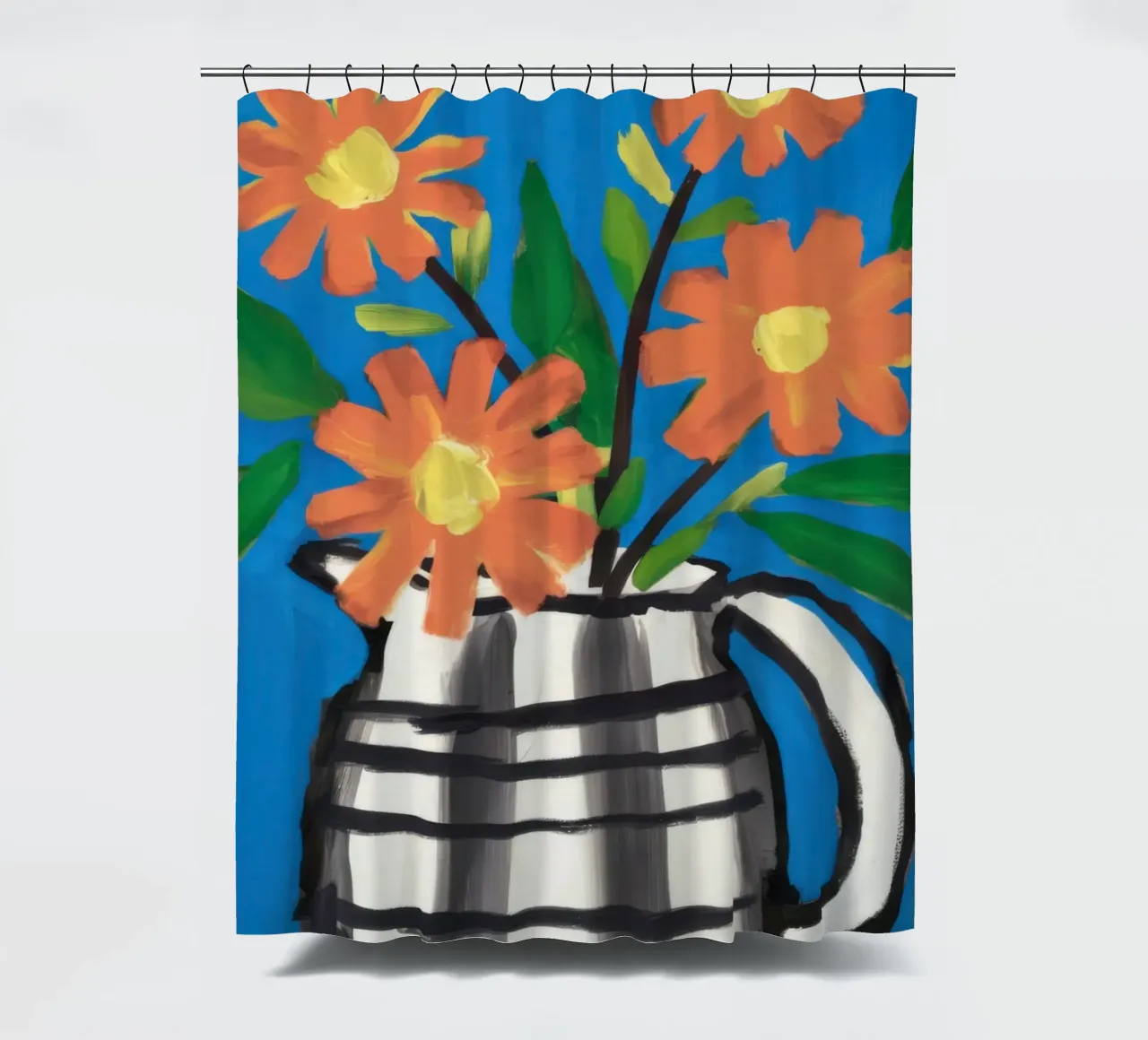 Scacchiera Bloom Pop tenda da doccia da Frosh Pallete