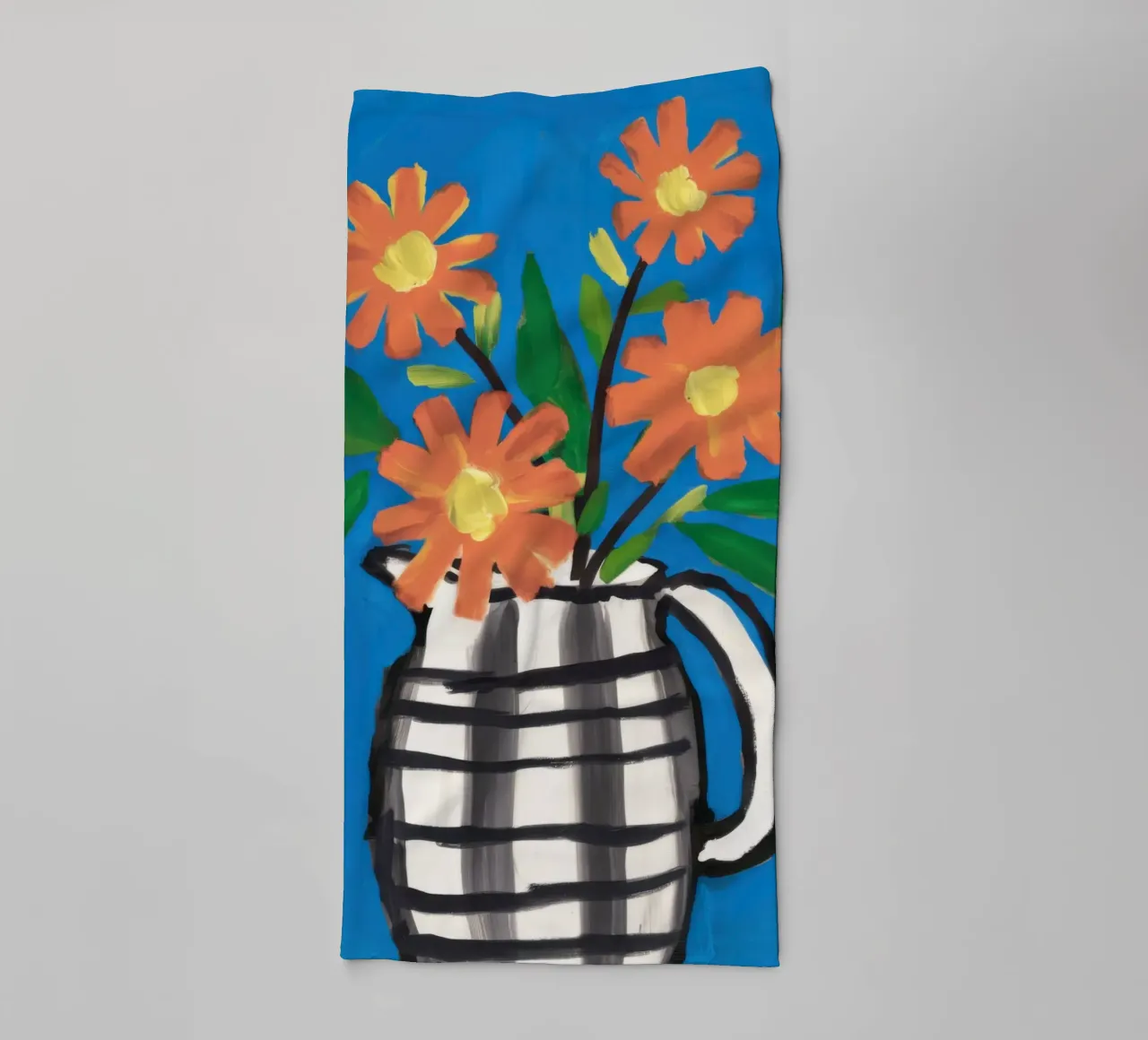 Checkerboard Bloom Pop towel by Frosh Pallete