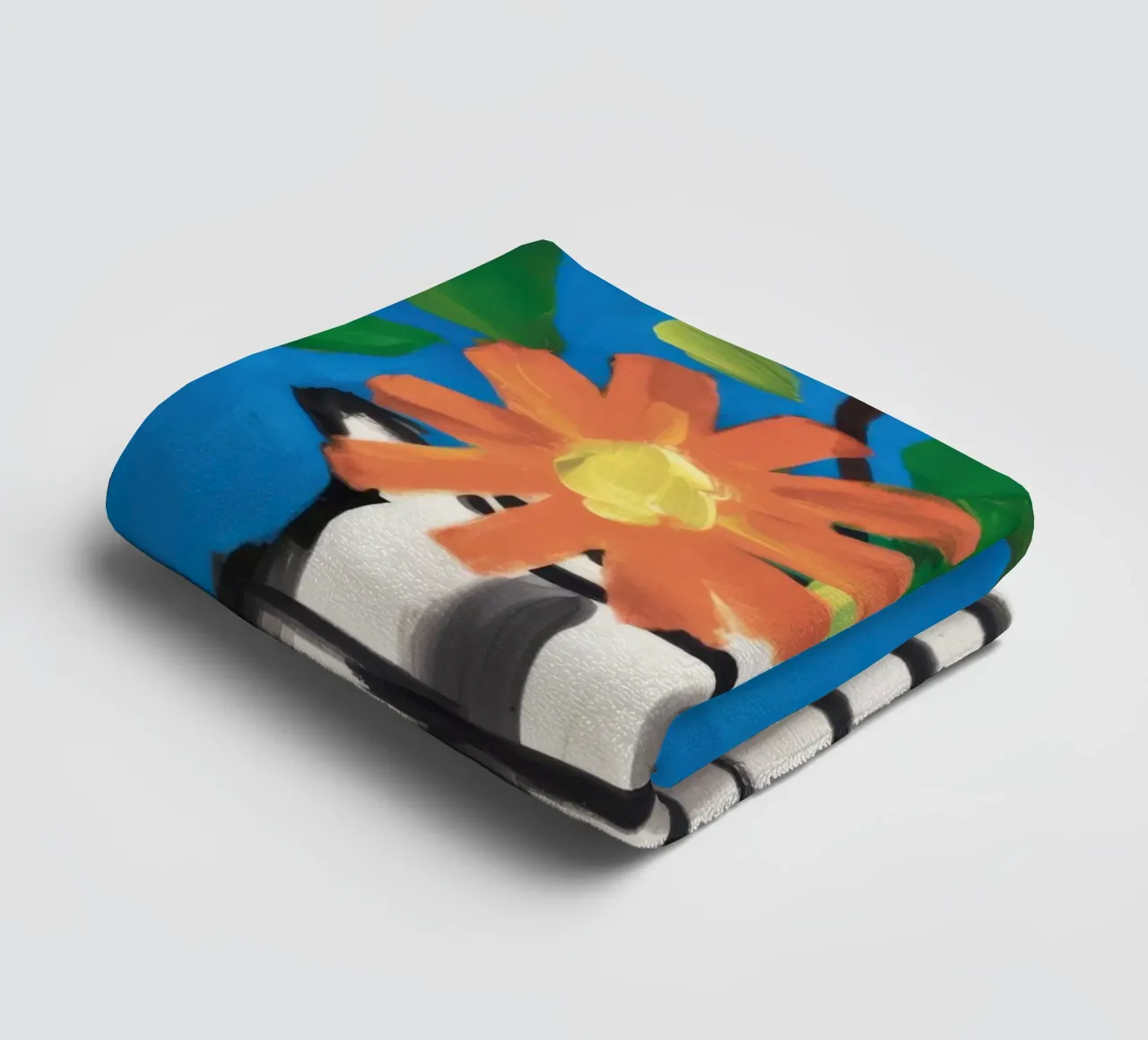 Checkerboard Bloom Pop towel by Frosh Pallete