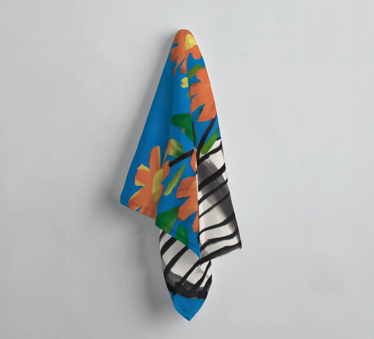 Checkerboard Bloom Pop towel by Frosh Pallete