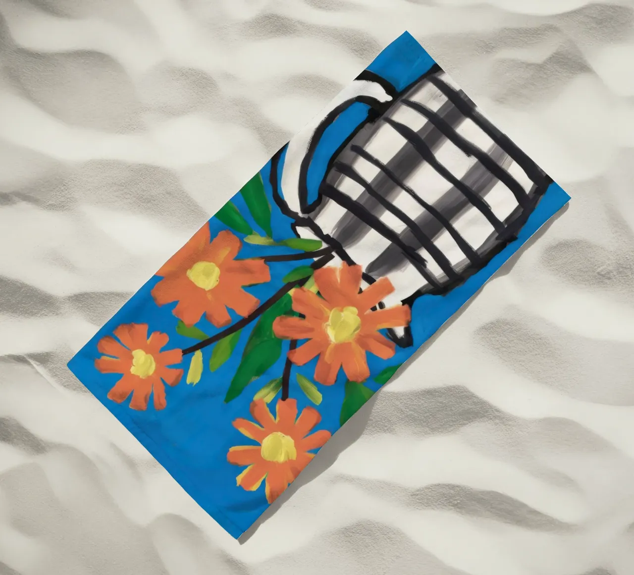 Scacchiera Bloom Pop telo mare da Frosh Pallete