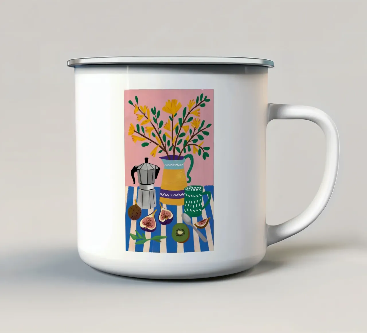 Cucina Armonia mattutina tazza in smalto da Solar Paint
