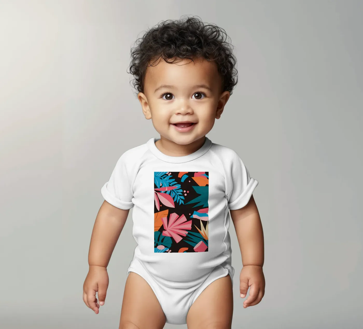 Midnight Tropic Pattern body bébé de Line Fable