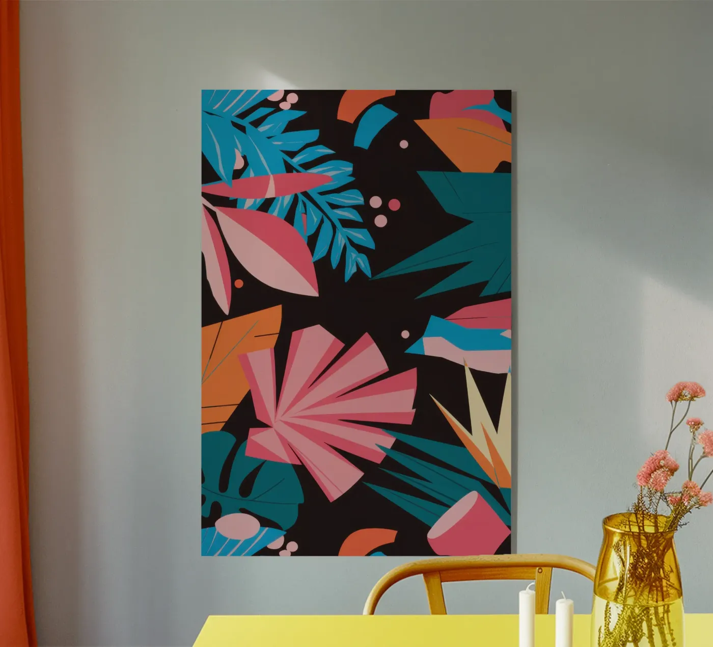 Midnight Tropic Pattern plexiglass da Line Fable