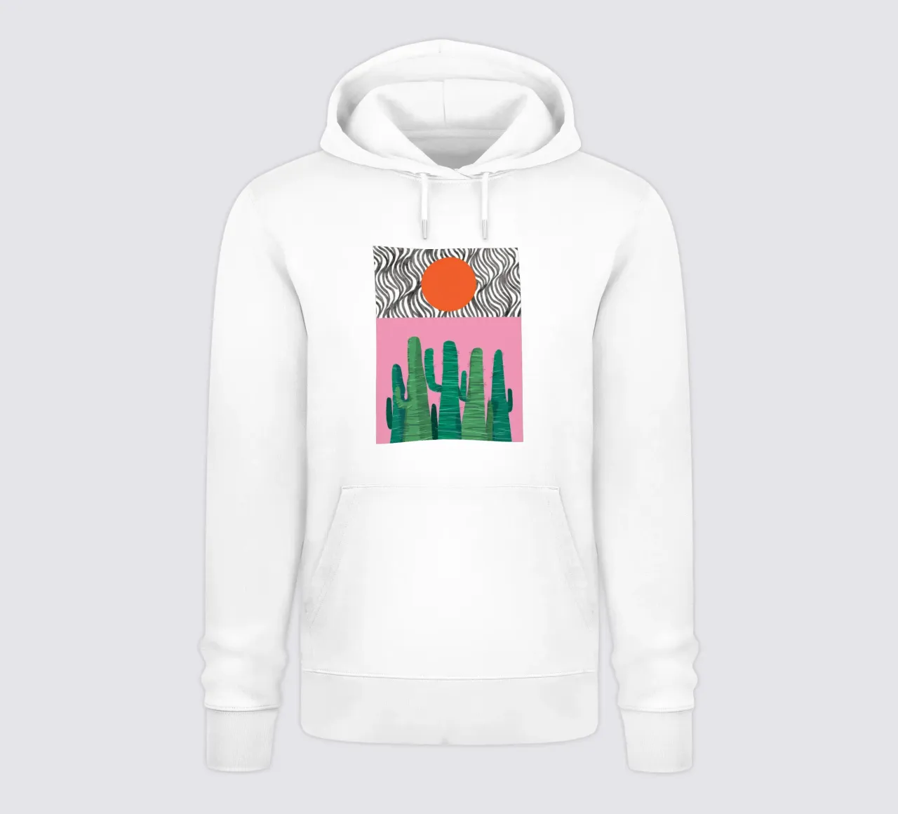 Cactus pop art felpa con cappuccio da Frosh Pallete